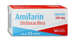 [7503001007106] DICLOXACILINA 500MG C/12 CAPSULAS (AMIFARIN) COLLINS
