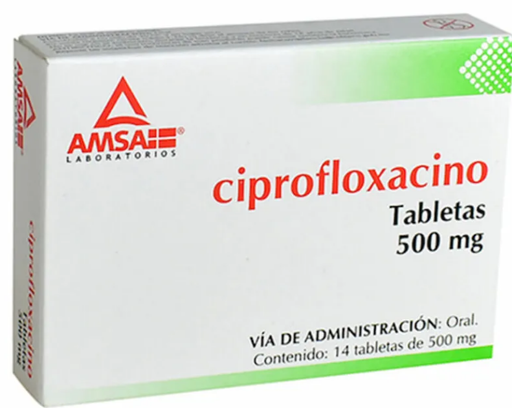 [7501349021532] CIPROFLOXACINO 500MG C/14 TABLETAS AMSA COLLINS