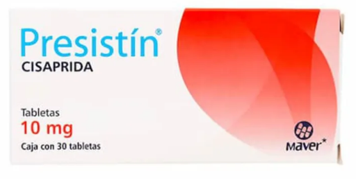 [7503000422191] CISAPRIDA 10 MG C/30TAB (PRESISTIN) COLLINS