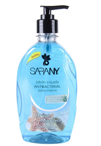 [7502216129559] Jabón Líquido Antibacterial Sarany Brisa Marina 500 Ml SARACOSMET