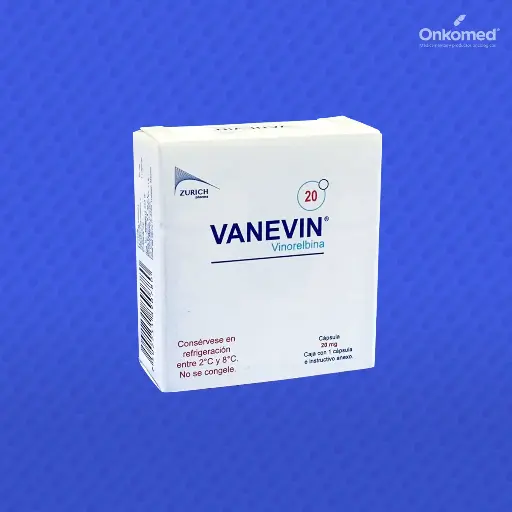 [7502251890780] VANEVIN VINORELBINA. CÁPSULA CADA CÁPSULA CONTIENE: BITARTRATO DE VINORELBINA EQUIVALENTE A 20.00 MG DE VINORELBINA ENVASE CON UNA CÁPSULA ZURICH