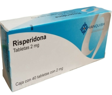 [7502215781338] RISPERIDONA (Vanquish) c/40 TABS. 2 MG NA
