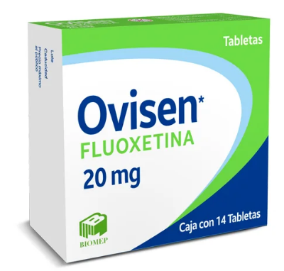 [7501573900290] Fluoxetina Cápsula o Tableta Cada Cápsula o Tableta contiene: Clorhidrato de fluoxetina equivalente a 20 mg de fluoxetina. Envase con 14 Cápsulas o Tabletas.