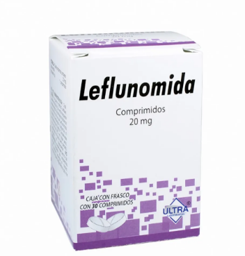 [7502216800885] Leflunomida Comprimido Cada Comprimido contiene: Leflunomida 20 mg Envase con 30 Comprimidos.