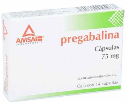 [7501349025967] Pregabalina Cápsula Cada Cápsula contiene: Pregabalina 75 mg Envase con 14 Cápsulas