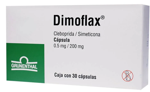 [7502209291324] Dimoflax cleboprida/ simeticona 0.5/200 Mg 30 Cápsulas