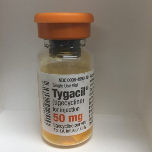 [7506335703331] Grexyl TIGECICLINA 50 mg. Envase con 1fco. Ampula. Seco, manejable hasta 25°C.                                                      ACCORD