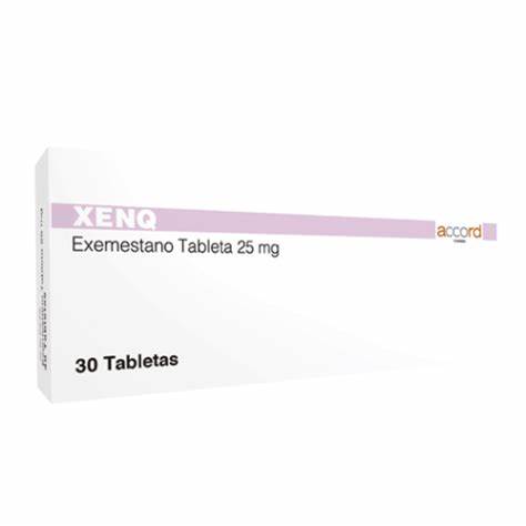 [7506335701023] Xenq EXEMESTANO 25mg. Enase con 30 tabletas. Seco, manejable hasta 25°C.                                                      ACCORD
