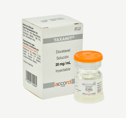 [7506335700064] Taxanit  DOCETAXEL 20mg/ 1mL. Envase con 1fco. Ampula Seco, manejable hasta 25°C.                                                      ACCORD