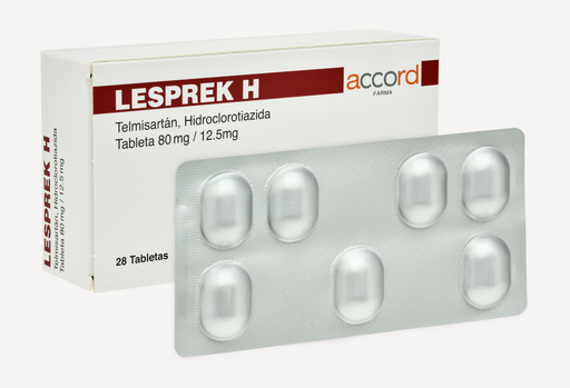 [7506335703027] LESPREK H c/14 TABS. 80/12.5 MG. Telmisartán+Hidroclorotiazida 80/12.5mg. NA