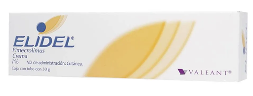 [7501122900788] Elidel Pimecrolimus Crema Cada 100 g contiene: Pimecrolimus 1 g Envase con 30 g. VALEANT