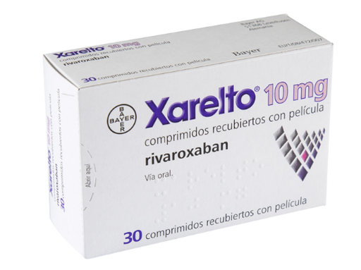 [7501318600508] Xarelto Rivaroxabán Comprimido Cada Comprimido contiene: Rivaroxabán 10 mg Envase con 10 Comprimidos