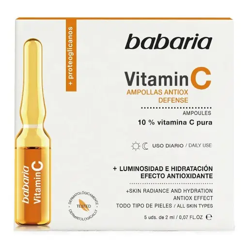 [8410412100120] TRAT BABARIA VITAMINA C 5X2ML AMP VITAMINA C BABARIA