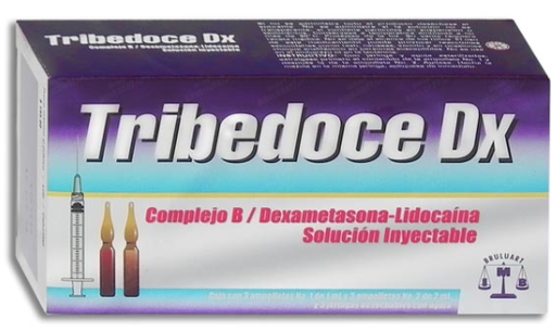 [7501537103422] TRIBEDOCE-DX Sol. Iny. c/6 AMPTAS. (1-2) 100-100-5-4-30 MG/3 ML. y 3 Jeringas.