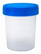 [PW120] Vaso rec. para muestra120 ml premium estéril tapa AZUL. Corrugado con 450 paquetes. GH