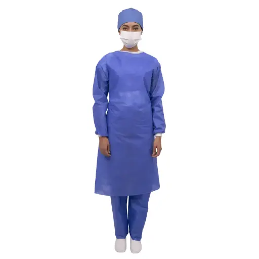 [ES783 ] Bata quirúrgica esterilizada 28 G Chica. Corrugado con 150 paquetes. GH