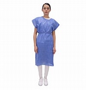 [ES782] Bata paciente sencilla unitalla 25 G paq 10. Corrugado con 58 paquetes. GH
