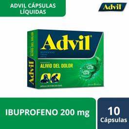 [7501108763475] ADVIL Cja. c/10 CAPS. 200 MG. Ibuprofeno 200mg. (Cápsula blanda). NA
