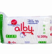 [7503010569022] ALGODÓN ABSORBENTE PLISADO (Alby) Bolsa c/200 G. NA