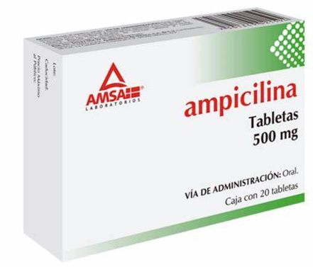 [7501349021594] AMPICILINA (Amsa) c/20 TABS. 500 MG. Ampicilina  500mg. (Tabs/Caps. Orales) NA
