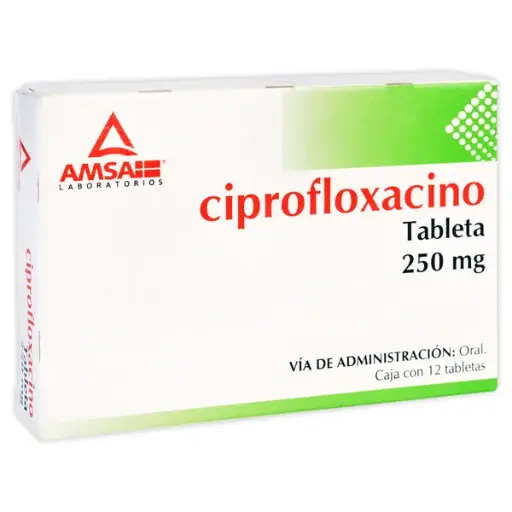 [7501349020894] CIPROFLOXACINO (Amsa) c/12 TABS. 250 MG. NA