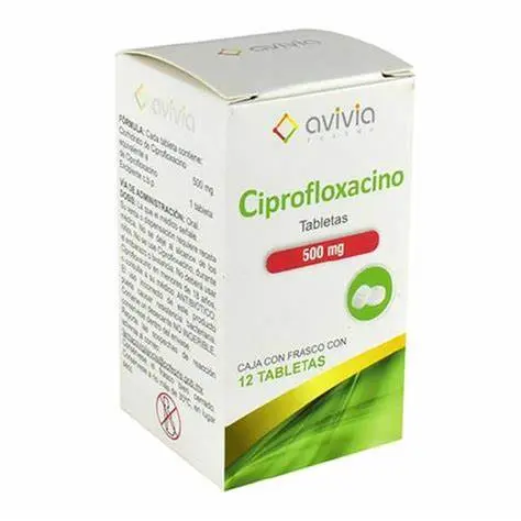 [7502216803848] CIPROFLOXACINO (Avivia) c/12 TABS. 500 MG. NA