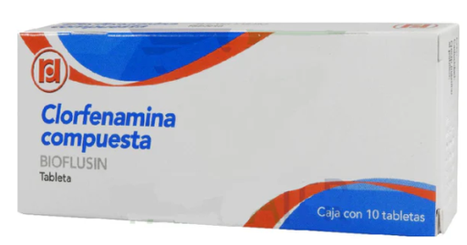 [7501563380200] CLORFENAMINA COMPUESTA (Randall) c/10 TABS. 500/25/5/4 MG. NA