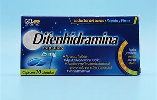 [7502227424995] DIFENHIDRAMINA (GELpharma) c/10 CAPS. 25 MG. NA