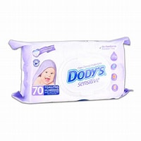 [7502221010859] DODYS SENSITIVE Toallitas Húmedas Paq. c/70 Pzs. NA