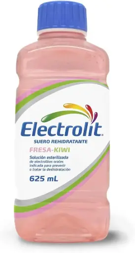 [7501125149221] ELECTROLIT Suero Rehidratante SABOR FRESA-KIWI  625 ML. Electrólitos orales en solución con Sabor (Fórmula estándar) 311 mmol/L. PISA