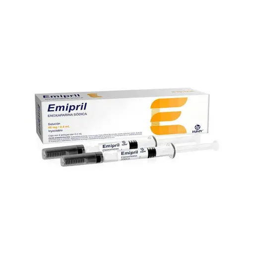 [7502009747434] EMIPRIL Sol. Iny. c/2 JGAS. Prellenadas 40 MG/0.4 ML. 