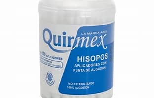 [7503003406402] HISOPOS DE ALGODÓN (Quirmex) Tarro c/100 Pzs. NA