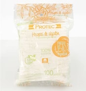 [7501048780303] HISOPOS DE ALGODÓN Biodegradables (Protec) Bolsa c/100 Pzs. NA