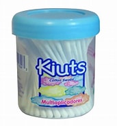 [759684272103] KIUTS MULTIAPLICADORES Tarro Azul c/100 Pzs. Aplicadores/Hisopos de algodón. NA