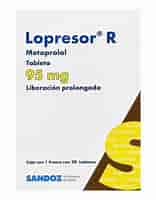 [7502216935235] LOPRESOR R c/20 TABS. L.P. 95 MG. Metoprolol   95mg. (Tabs. Orales de Liberación Prolongada). NA