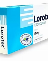 [7502009749001] LOROTEC-DUO c/10 CAPS. 10-25 MG. Ketorolaco+Tramadol (Oral). NA