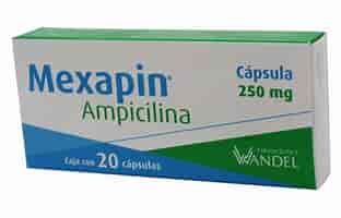 [7503001007151] MEXAPIN c/20 CAPS. 250 MG. Ampicilina  250mg. (Tabs/Caps. Orales). NA