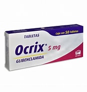 [7501573910428] OCRIX c/50 TABS. 5 MG. Glibenclamida NA