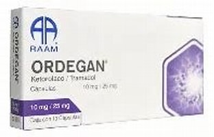 [7502227874202] KETOROLACO / TRAMADOL 10/25MG (ORDEGAN) RAAM 10 CAPSULAS COLLINS