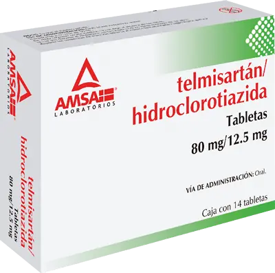 [7501349029729] TELMISARTÁN/HIDROCLOROTIAZIDA (Amsa) c/14 TABS. 80/12.5 MG. NA