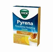 [7590002037843] VICK PYRENA Sab. MIEL-LIMÓN c/5 SOBS. 5 G. Granulado 500/10 MG. Paracetamol+Fenilefrina NA