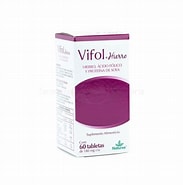 [7502259891130] VIFOL+Hierro c/60 TABS. 180 MG. Ácido Fólico+Hierro (Suplemento Alimenticio) NA