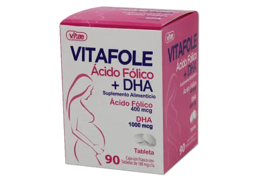 [7501478316189] ACIDO FOLICO/DHA 400/1000MCG (VITAFOLE) 90 TABS COLLINS