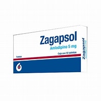 [7502209858176] ZAGAPSOL c/20 TABS. 5 MG. Amlodipino  5mg. NA