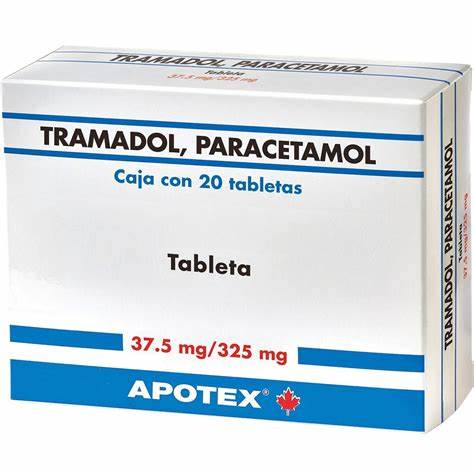 [7501277032396] TRAMADOL/PARACETAMOL (Apotex) c/20 TABS. 37.5/325 MG. (2 Pack) Tramadol+Paracetamol NA