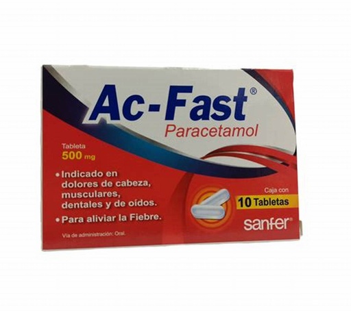 [7501385490217] AC-FAST c/10 TABS. 500 MG. NA