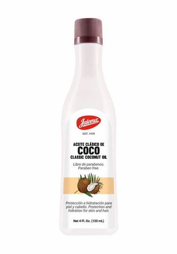 [759684031144] ACEITE de COCO (Jaloma) Fco. 120 ML. Cocoato de sodio NA
