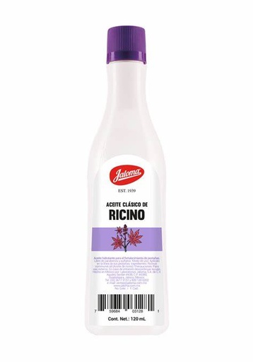 [759684031281] ACEITE de RICINO Clásico (Jaloma) Fco. 120 ML. Aceite de Ricino NA