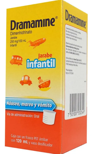 [7501007532349] Dramamine Dimenhidrinato  250 Mg Jarabe 120 Ml