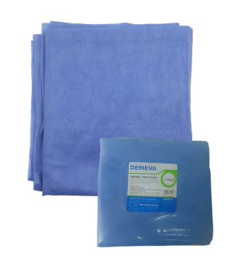 [7503048745573] Sábana azul 1.90 m x 0.90 m 10 pz DEMEVA CLASSIC 1.90 m x 0.90 m SMS 100% polipropileno bolsa de polietileno con 10 pz sin costura 35 gramos